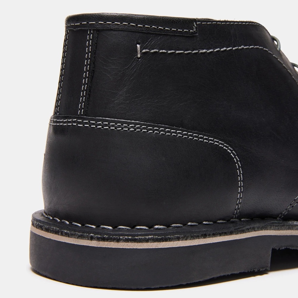 Steve Madden Men’s Black Leather Chukka Boots - Picture 6 of 11